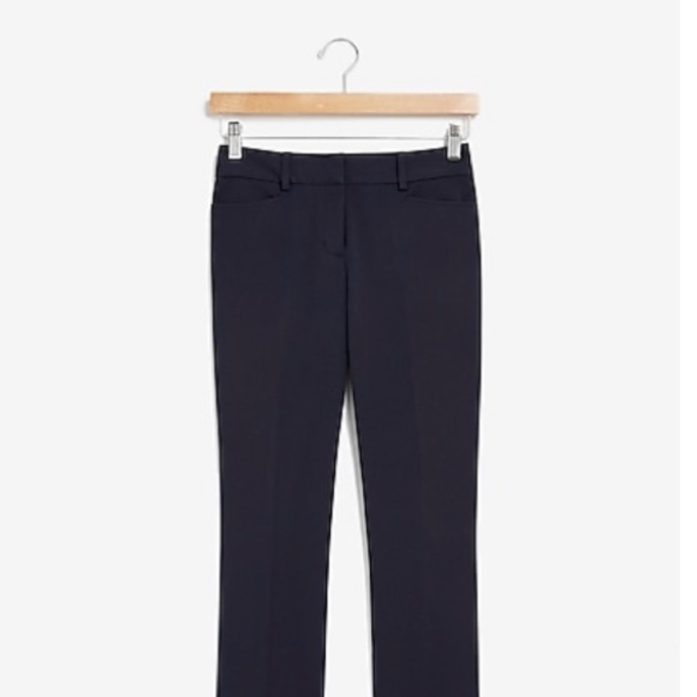 Women’s Black Mid Rise Straight Leg Columnist Pant